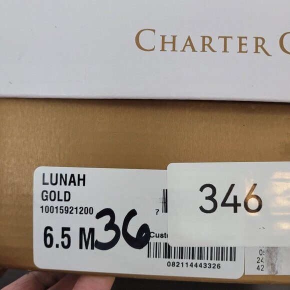 NEW Charter Club Lunah Women's 6.5M Gold Strappy Heel Sandals - Picture 8 of 8